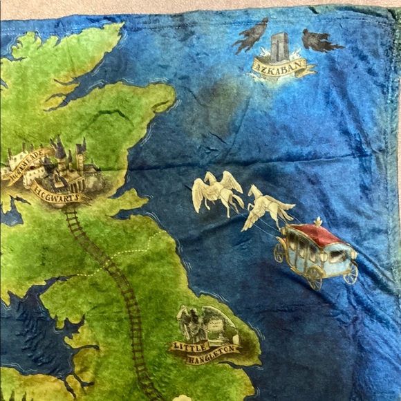 Harry Potter Map Small Blanket - Picture 5 of 7